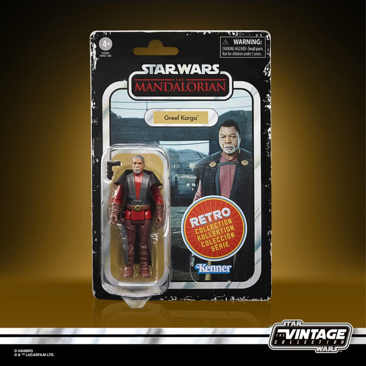 Star Wars Retro Collection Greef Karga Spielzeug im 9,5-cm-Maßstab The Mandalorian Action F
