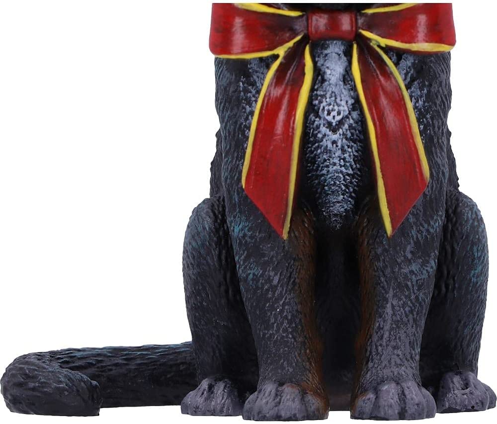 Nemesis Now Rentier-Katze-Hängeornament (LP), 9 cm, Schwarz