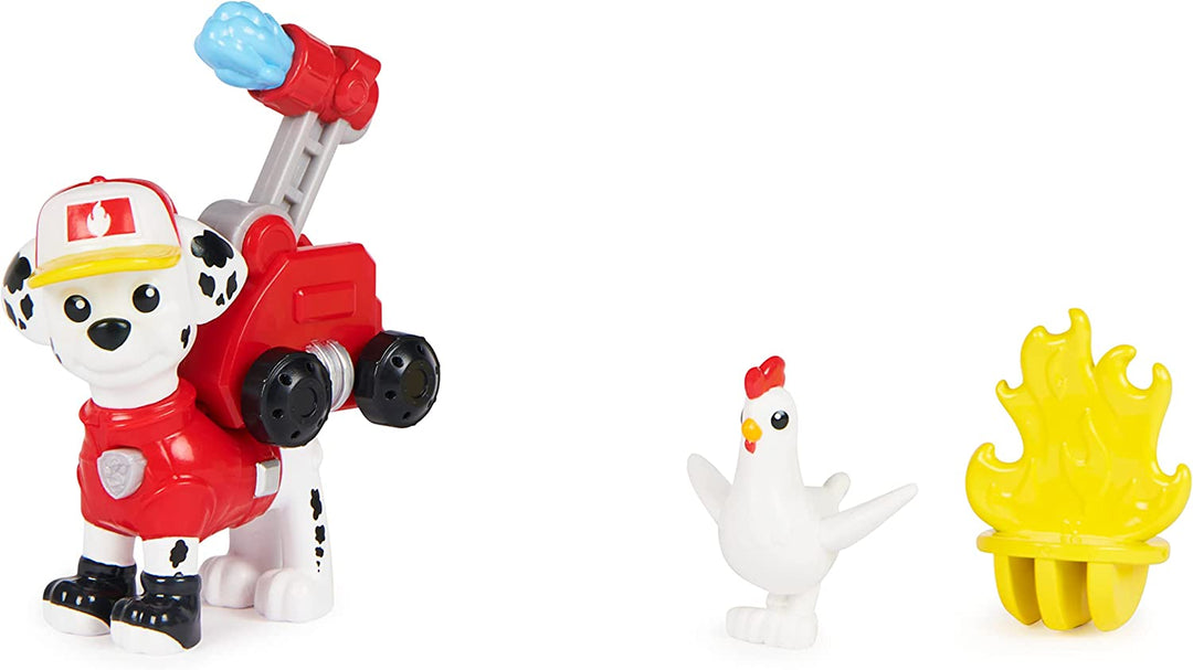 PAW Patrol, Big Truck Pups Marshall-Actionfigur mit ansteckbarer Rettungsdrohne