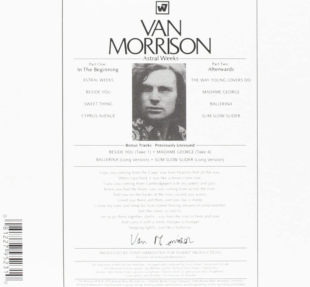 Van Morrison  - Astral Weeks [Audio CD]