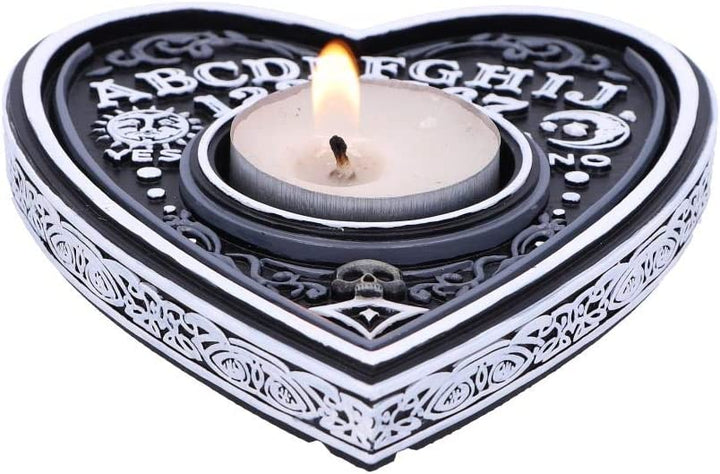 Nemesis Now Black and White Spirit Board Teelichthalter, Polyresin