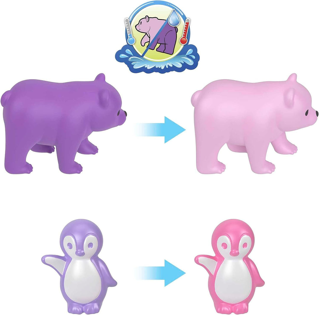 Polly Pocket Puppen und Spielset, Tierspielzeug, Pyjama-Party, Snowy Sleepover Owl Co