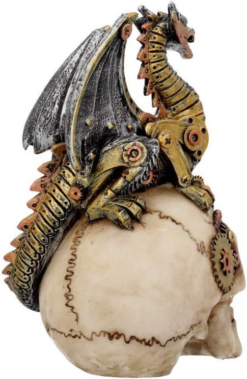 Nemesis Now Dragon's Grasp Figur, 22,5 cm, Weiß, Kunstharz, Einheitsgröße