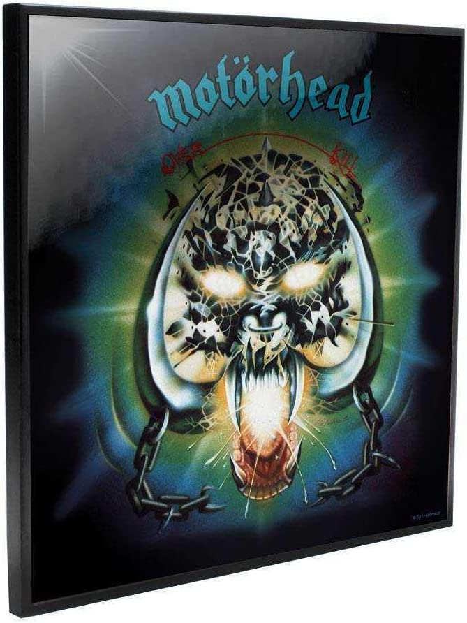 Nemesis Now Motorhead Overkill Kristallklares Bild, 32 cm, Schwarz