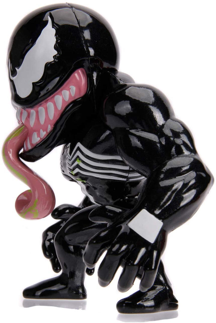 Jada Toys 253221008 Marvel Venom Figur, 10 cm, Sammelfigur, Druckgussfigur, Schwarz
