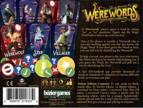 Bezier Games Werewords Deluxe Board Game 4