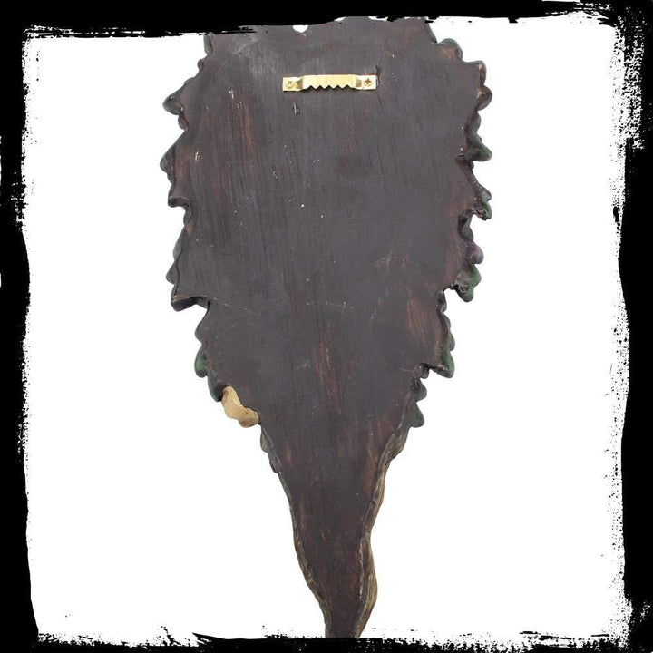 Nemesis Now All Seeing Wandschild aus Eiche, 18 cm, Grün