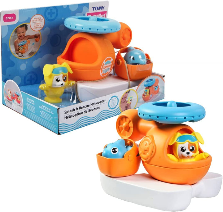 Toomies Tomy E73305C Splash &amp; Rescue Helicopter Wasserdrehendes Badespielzeug
