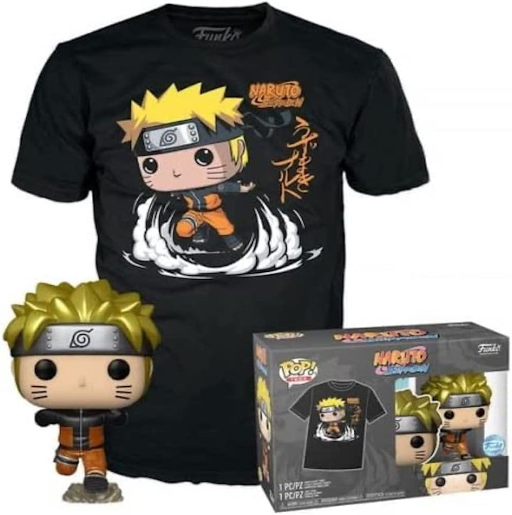 Funko Loungefly POP! &amp; T-Shirt: Naruto Run – Naruto Run Run – Metallic – S – T-Shirt