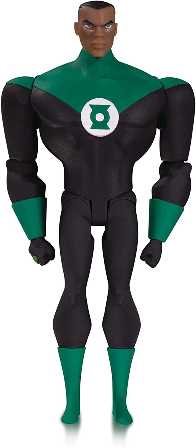 DC Comics JAN200692 Justice League Animated: Green Lantern John Stewart Actionfigur, mehrfarbig