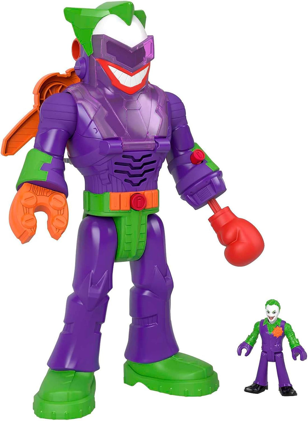 Imaginext DC Super Friends Batman Toys, 12-Zoll-LaffBot-Roboterspielzeug mit Lichtern