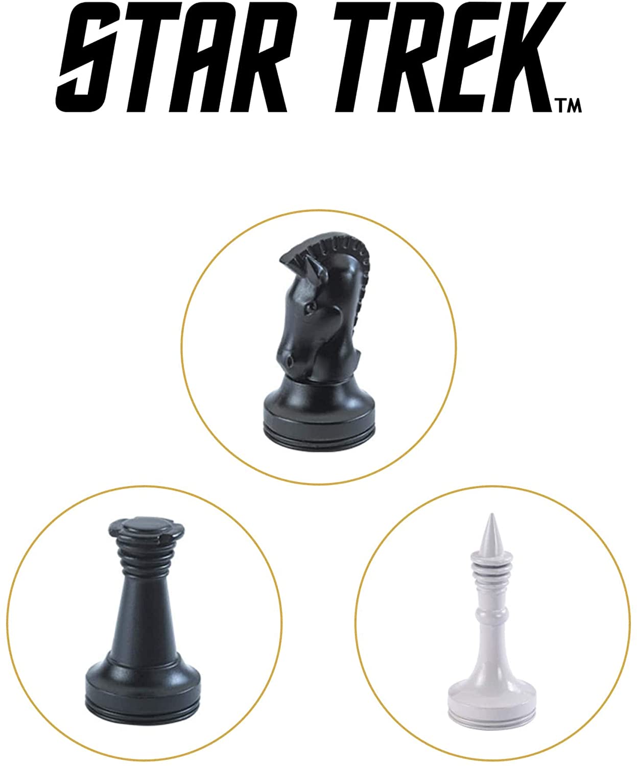 The Noble Collection Star Trek Tri-Dimensional Chess Set Replica with Acrylic Boards & Rule Book 7