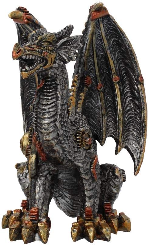 Nemesis Now Mechanische Beschützer-Figur, 24 cm, Silber