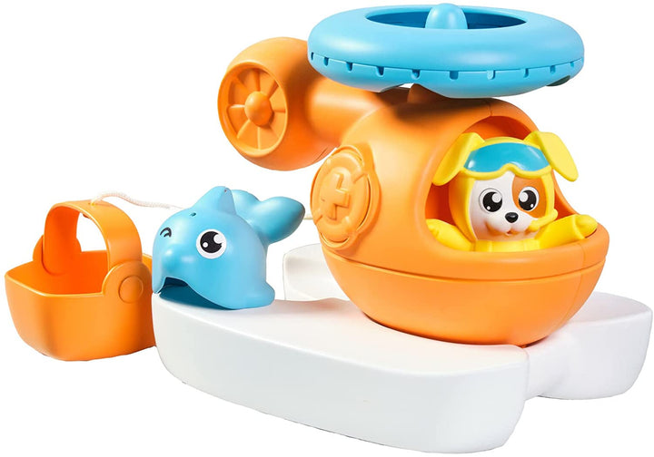 Toomies Tomy E73305C Splash &amp; Rescue Helicopter Wasserdrehendes Badespielzeug