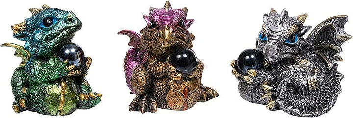 Nemesis Now Dragon's Geschenkset mit 3 7 cm großen Figuren, Kunstharz, mehrfarbig, Einheitsgröße