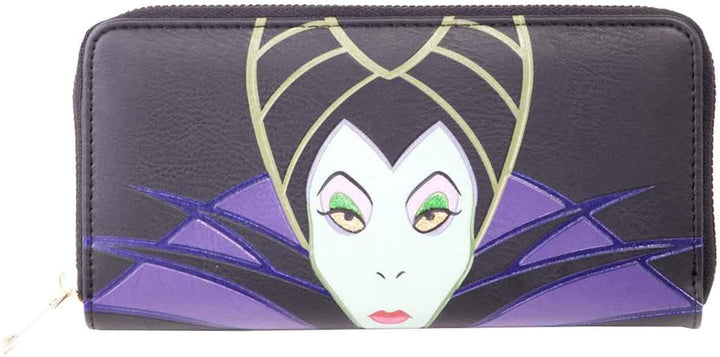 Disney – Maleficient 2 – Damen-Geldbörse mit umlaufendem Reißverschluss