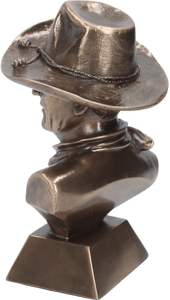 Nemesis Now John Wayne Büstenfigur, 18 cm, Bronze, Kunstharz