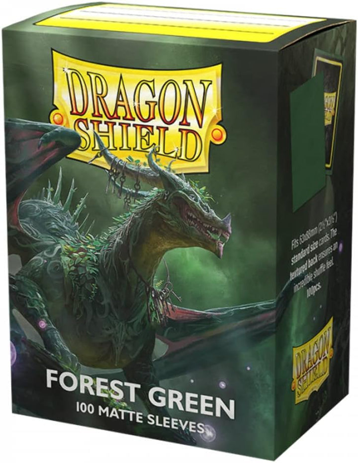 Dragon Shield: Matte Kartenhüllen: Standardgröße: Waldgrün (100)
