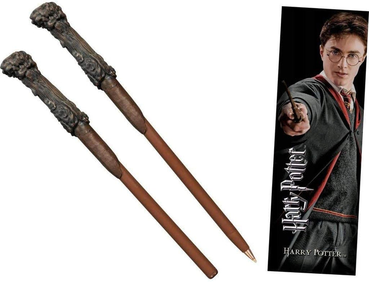 The Noble Collection Harry Potter Harry&#39;s Zauberstab Stift und Lesezeichen 23 cm (9 Zoll) Schreibwarenpaket