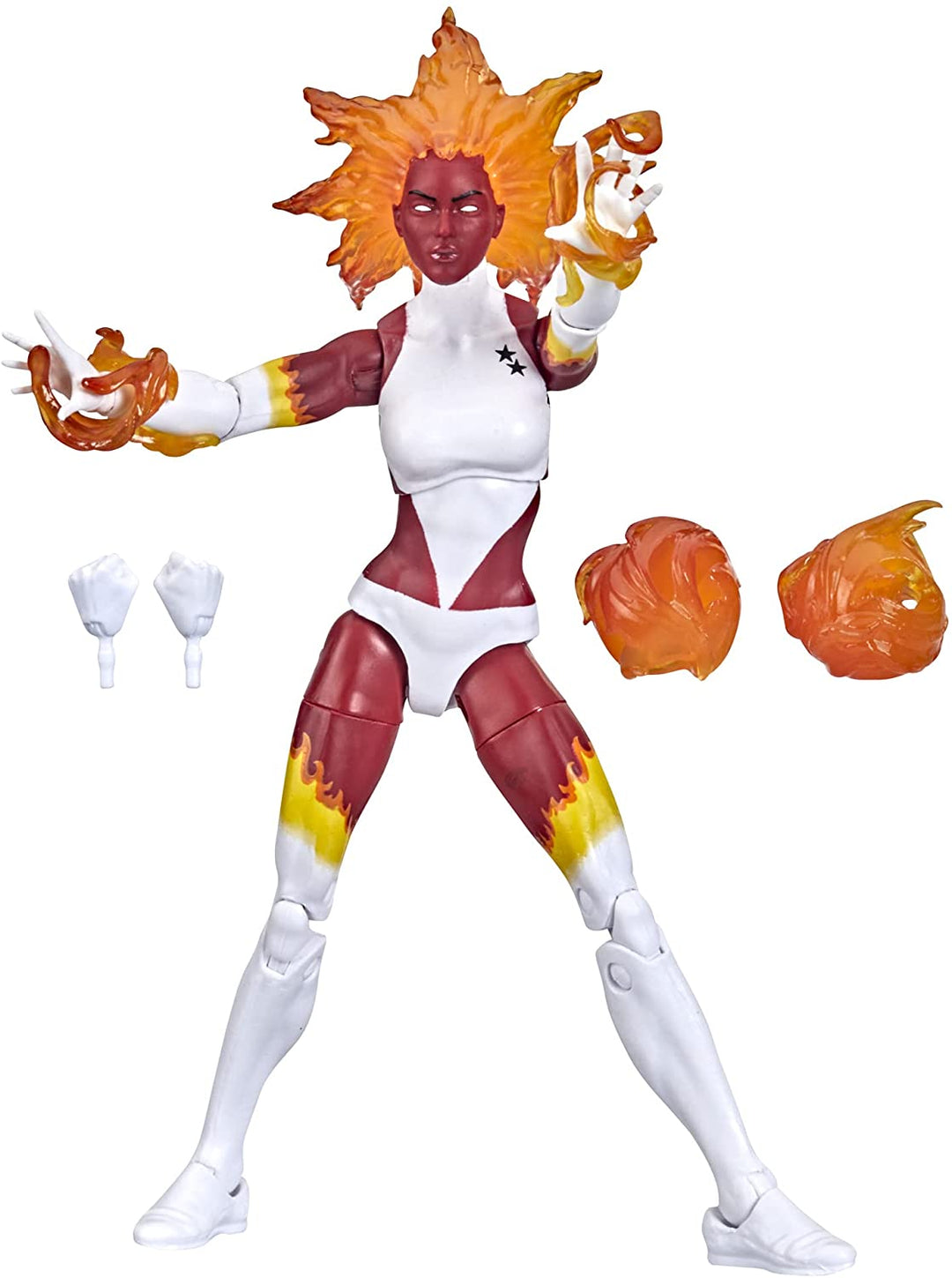 Marvel Legends Series 6-Inch Binary Figure with Premium Design and 6 Accessories