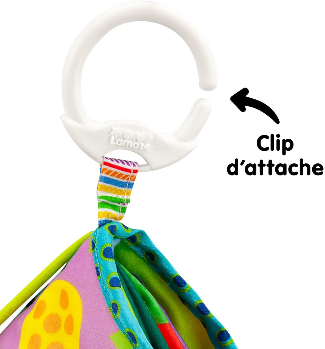 TOMY L27385 LAMAZE Bitty Bug Book, Clip-on-Kinderwagen und Kinderwagen für Neugeborene, Sensory B