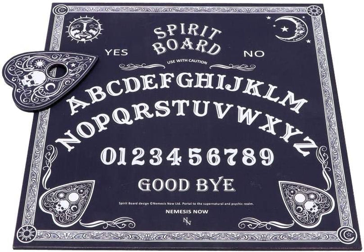 Nemesis Now Black and White Spirit Board mit Planchette, MDF/Polyester