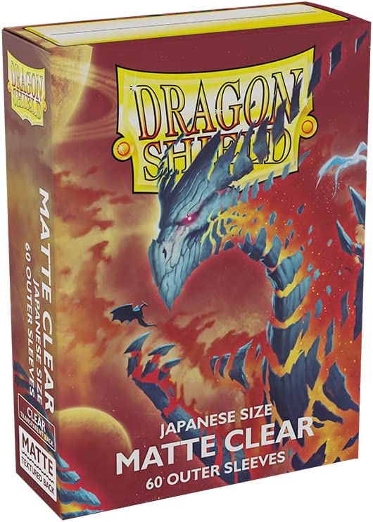 Arcane Tinmen Dragon Shield – perfekt passende Außenhüllen in japanischer Größe, 60 Stück – transparent