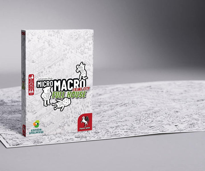Pegasus Press | MicroMacro: Crime City – Volles Haus | Brettspiel | Ab 12 Jahren | 1-