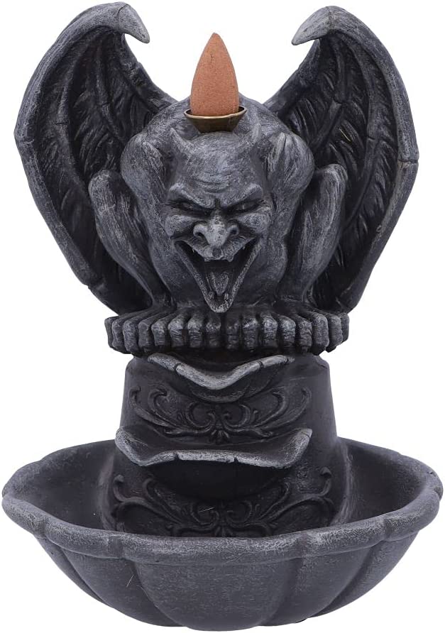 Nemesis Now Grotesque Smoke Backflow Räuchergefäß 17,8 cm, Grau