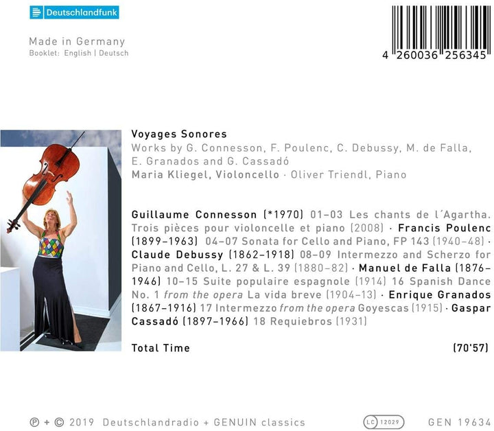 Voyages Sonores [Maria Kliegel; Oliver Triendl] [Genuin Classics: GEN19634] [Audio CD]