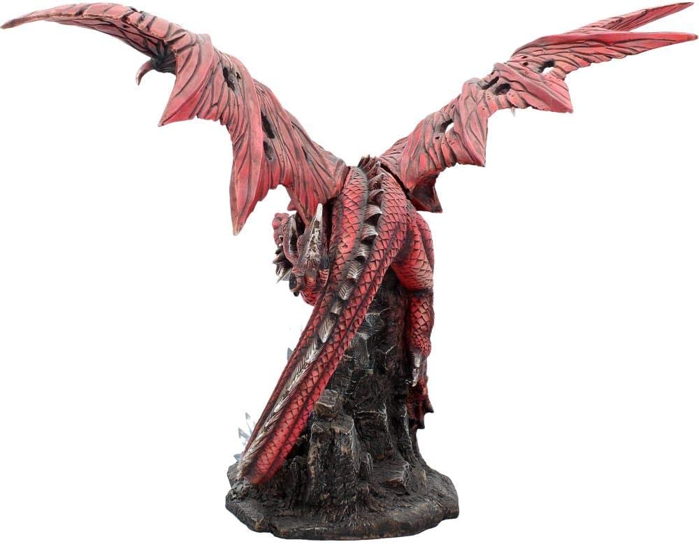 Nemesis Now Fraeners Zorn. 52 cm große Figur, Kunstharz, rot