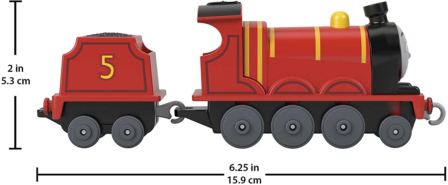 Fisher-Price Thomas & Friends James Die-Cast Push-Along Train Engine - Ages 3+ 3