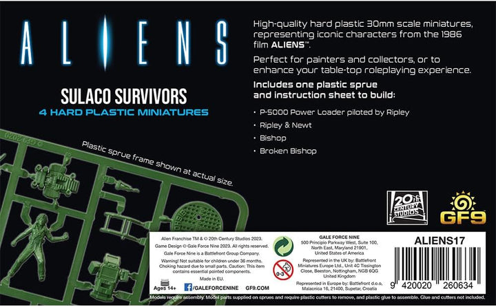 Gale Force Nine - Aliens - Sulaco Survivors Board Games