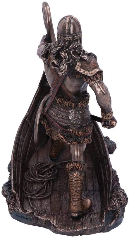 Nemesis Now bronzierte Halvor-Wikinger-Langschiff-Figur, Einheitsgröße