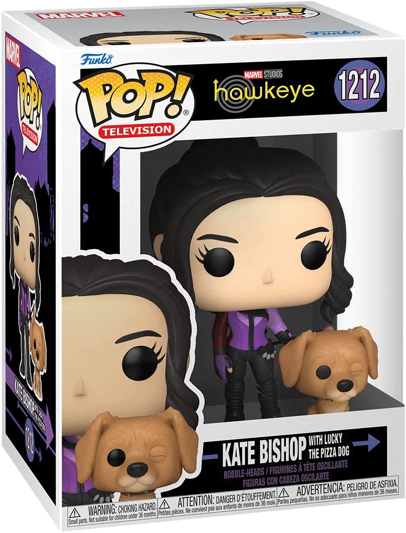 Marvel Studios Hawkeye Kate Bishop mit Lucky The Pizza Dog Funko 59481 Pop! Vinyl Nr. 1212