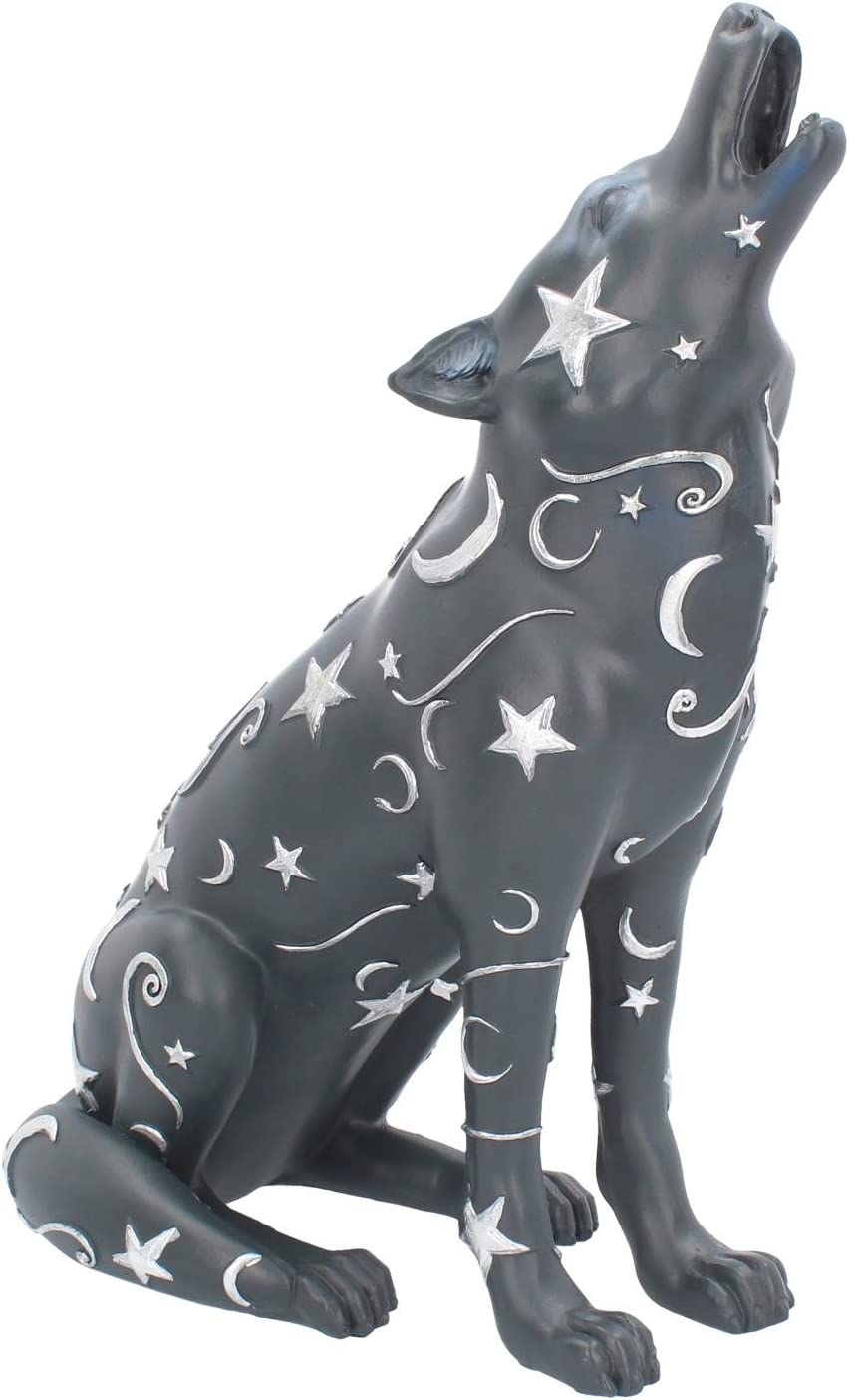 Nemesis Now Lupus-Figur, 29 cm, Grau, Kunstharz, Einheitsgröße