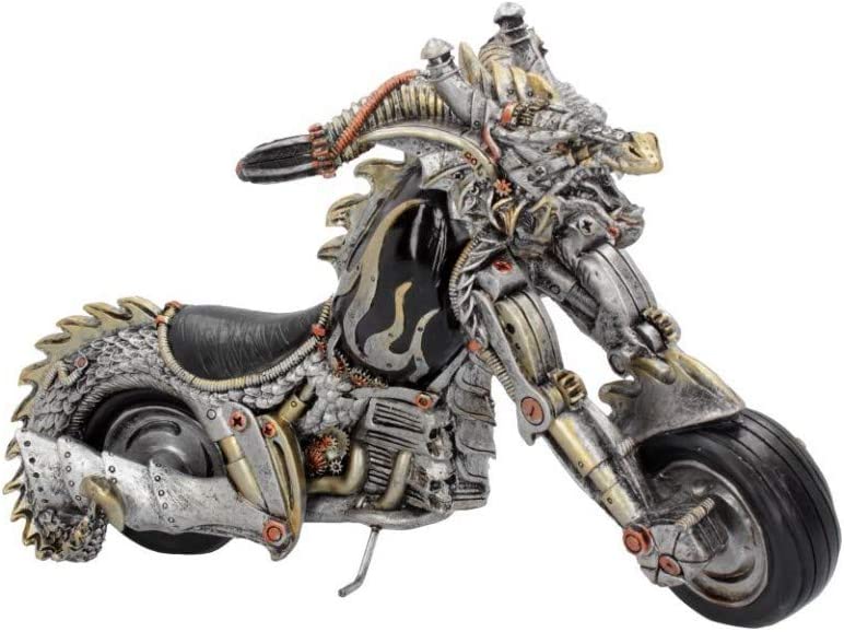 Nemesis Now – Dracus Birota Steampunk-Drachen-Motorrad-Figur – 29 cm