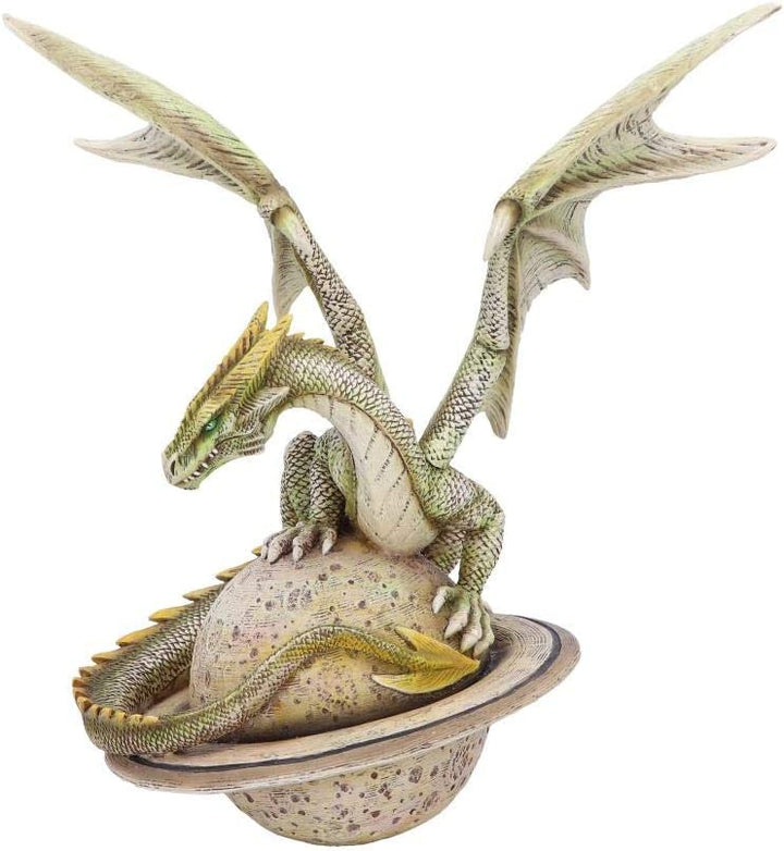 Nemesis Now Saturn Guardian Green Planet Dragon Figur, Polyresin