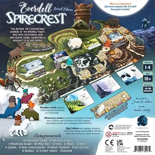 Starling-Spiele | Everdell: Spirecrest 2. Edition-Erweiterung | Brettspiel | Alter