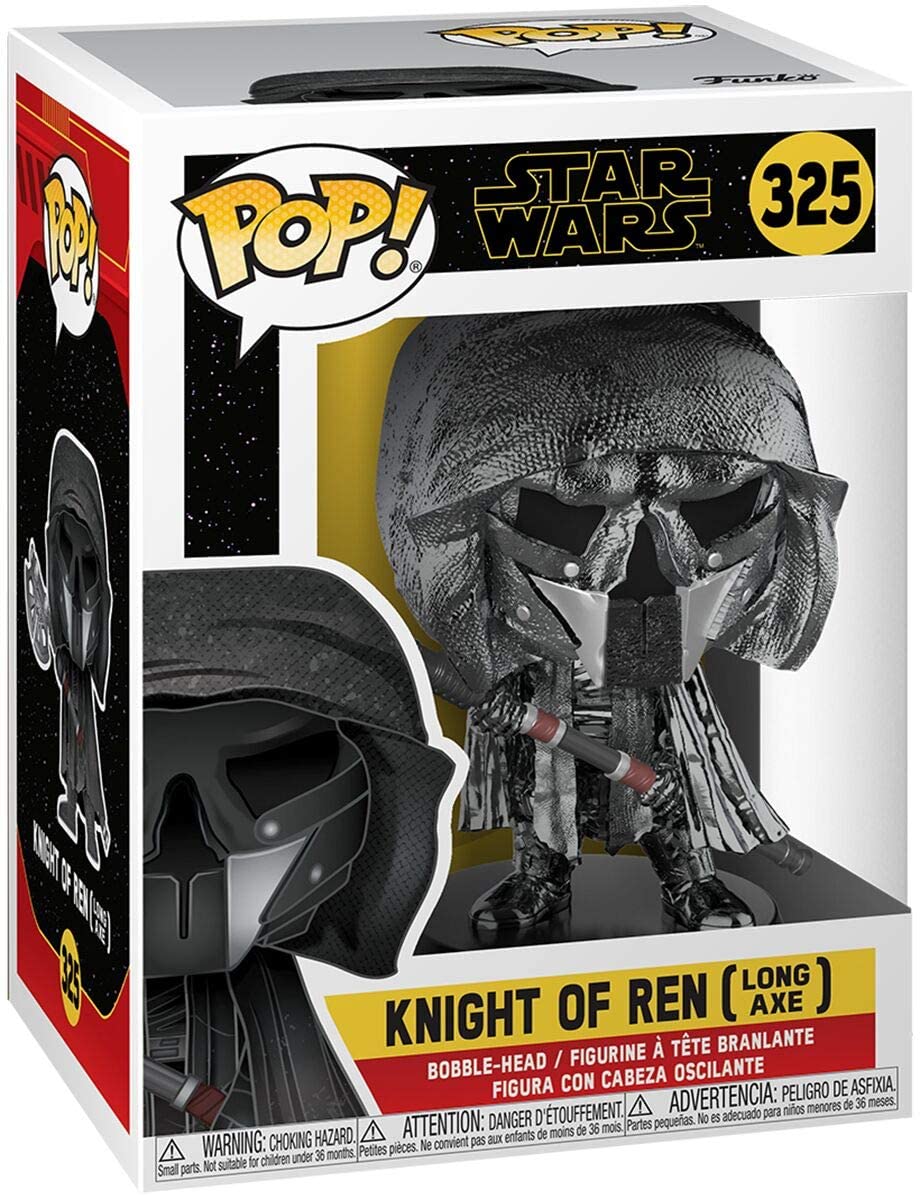 Star Wars: The Rise of Skywalker Knight of Ren KOR (Lange Axt, Hämatit) Chrome Funko 47251 Pop! Vinyl #325