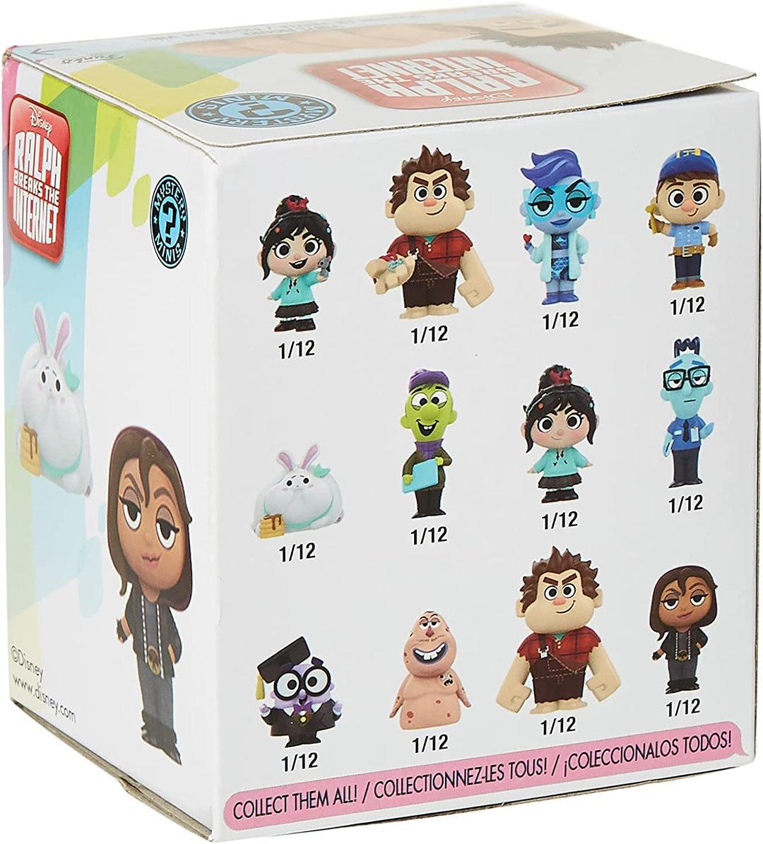 Funko 33427 Mystery Mini Wreck it Ralph 2: Ralph Breaks the Internet (1 zufällige Figur)