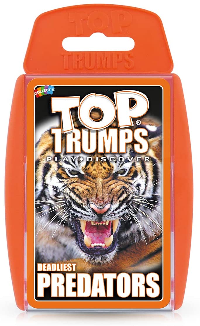 Deadliest Predators Top Trumps Kartenspiel