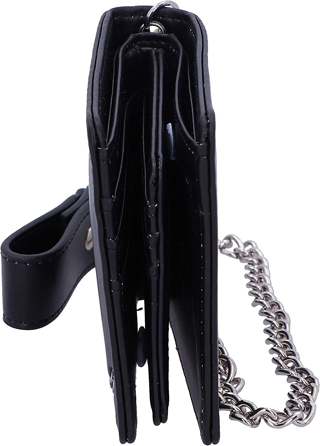 Nemesis Now Offiziell lizenzierte Metallica Black Album-Geldbörse mit Kette, Kunstleder, 11 cm