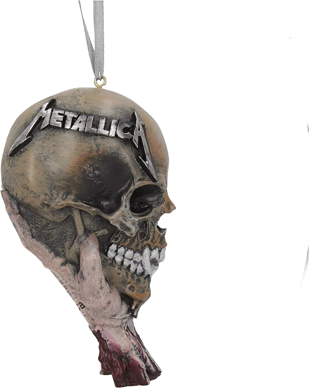 Nemesis Now offiziell lizenziertes Metallica Sad But True Festliches hängendes Dekoornament, Natur, 10,8 cm
