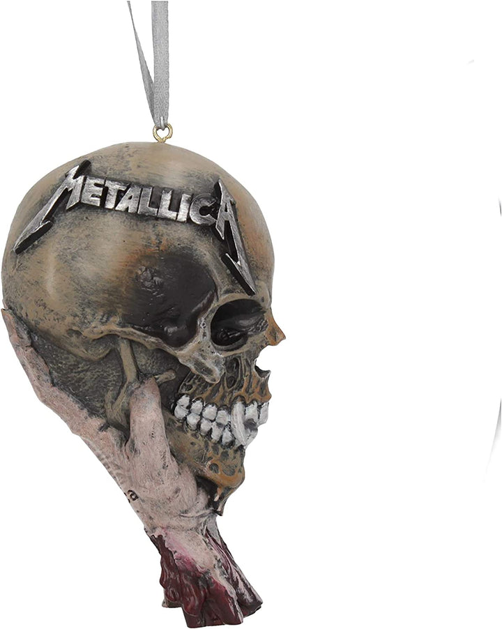 Nemesis Now offiziell lizenziertes Metallica Sad But True Festliches hängendes Dekoornament, Natur, 10,8 cm