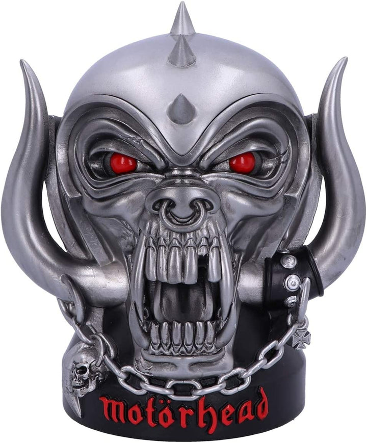 Nemesis Now B5113R0 Offiziell lizenzierte Motörhead Ace of Spades Warpig Snaggletooth Box, Polyresin, Silber, 16 cm