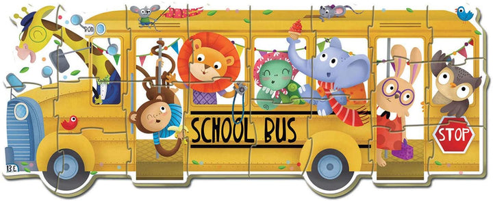 Educa Progressifs Pour Bebes Mois Schoolbus 5 progressive Rätsel für Babys + 24 Monate Ref. 17575