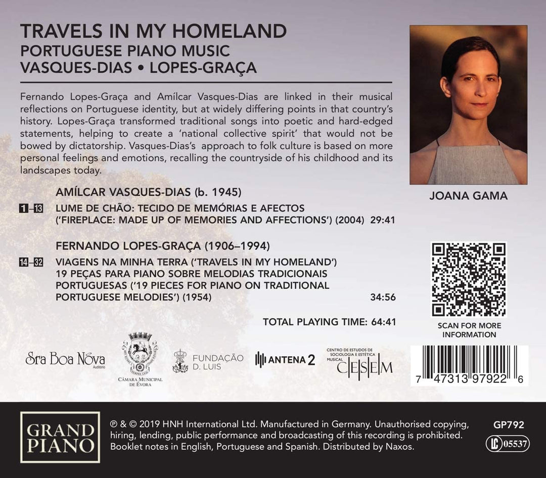 Travels In My Homeland [Joana Gama] [Grand Piano: GP792] [Audio CD]