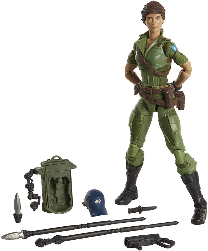 Hasbro GI Joe Classified Series Lady Jaye Actionfigur 25 Premium-Sammelspielzeug mit mehreren Zubehörteilen, 6-Zoll-Maßstab mit individueller Verpackung Art.-Nr