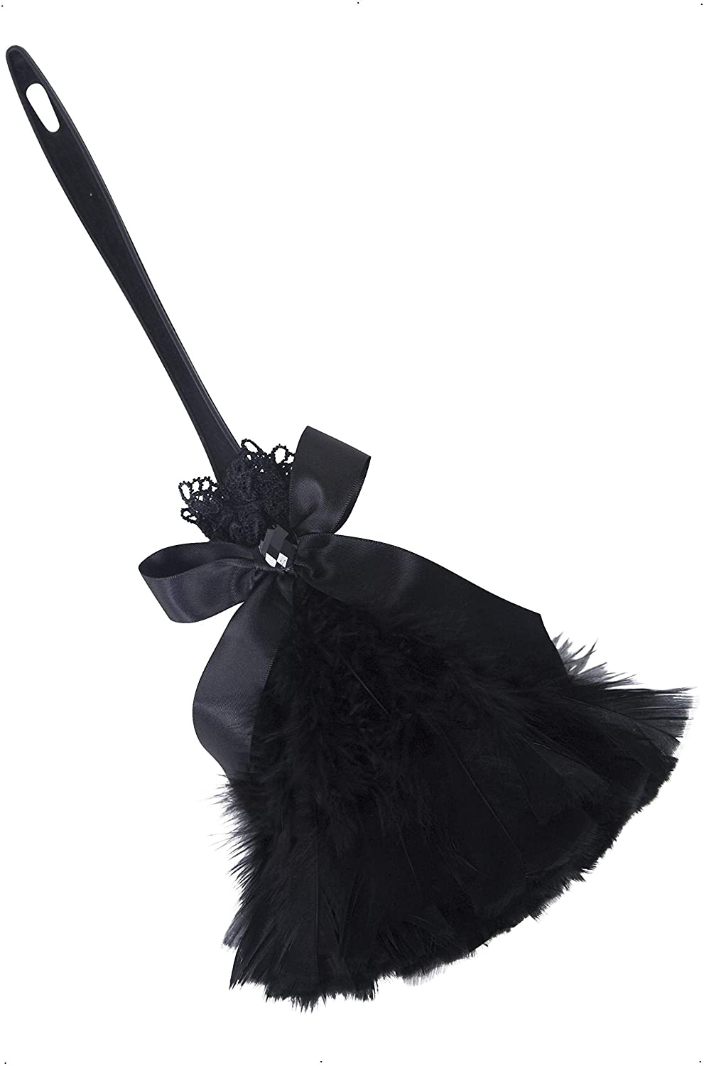 Smiffys Gothic Feather Duster Schwarz